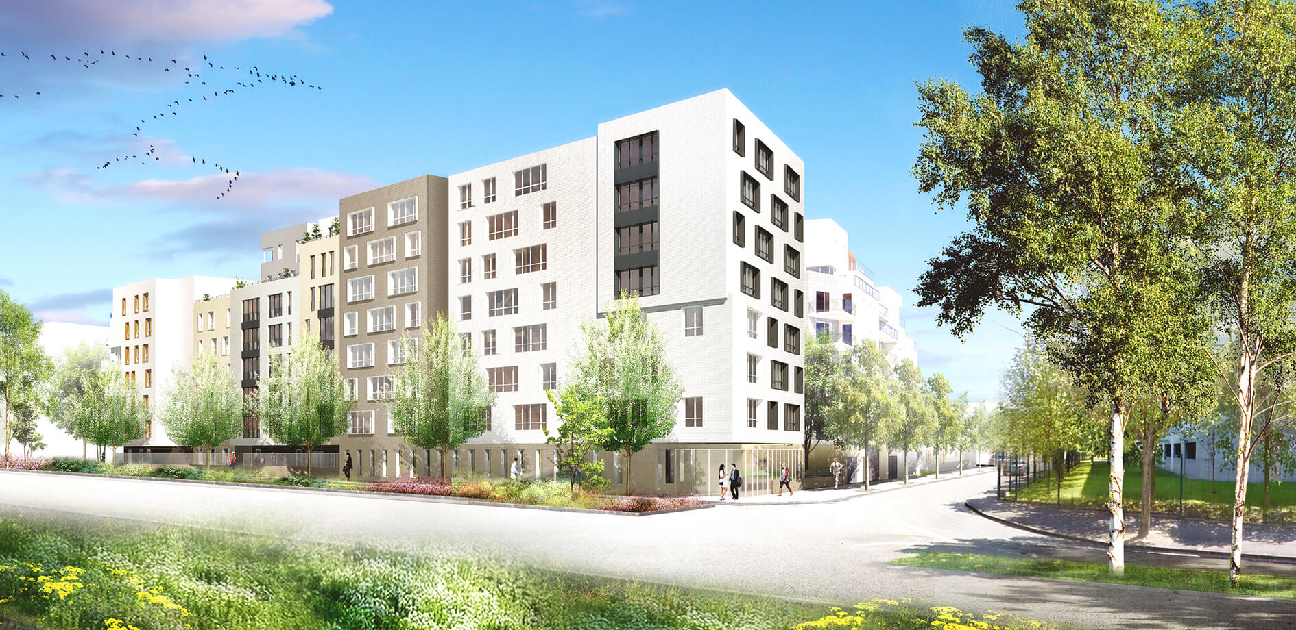 ENSEMBLE IMMOBILIER DE 312 LOGEMENTS ET UNE RESIDENCE ETUDIANTE - POISSY (78)