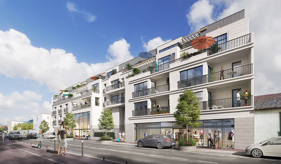 ENSEMBLE IMMOBILIER DE 97 LOGEMENTS ET COMMERCES - SAINT-MAUR-DES-FOSSES (94)