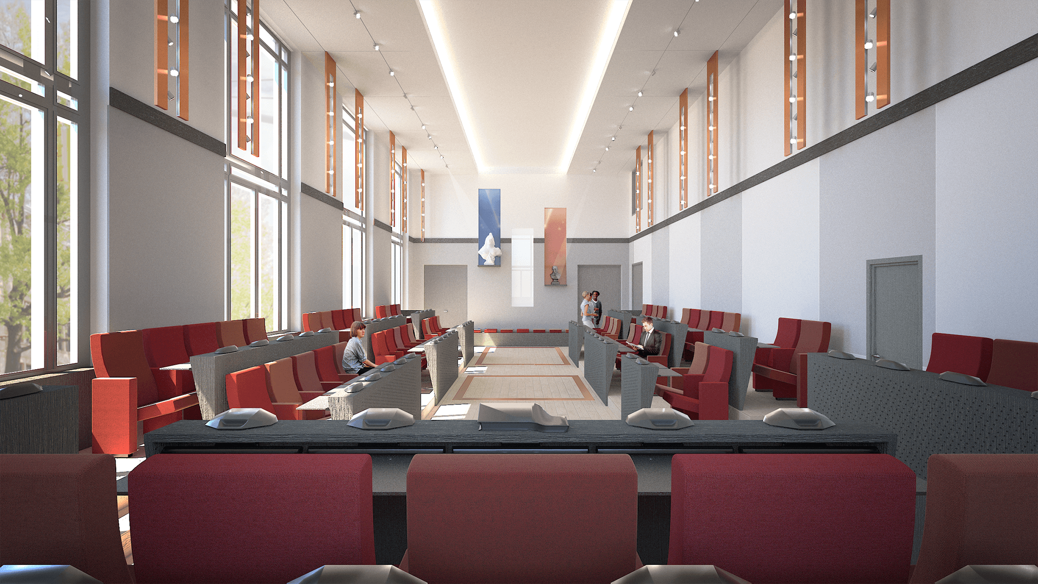 salle du conseil municipal Aubervilliers